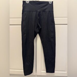 Aerie OFFLINE The Hugger Black High-Rise Leggings